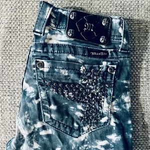 Miss Me NAVY BLUE TIE DYE Skinny Jeans JP5117s27